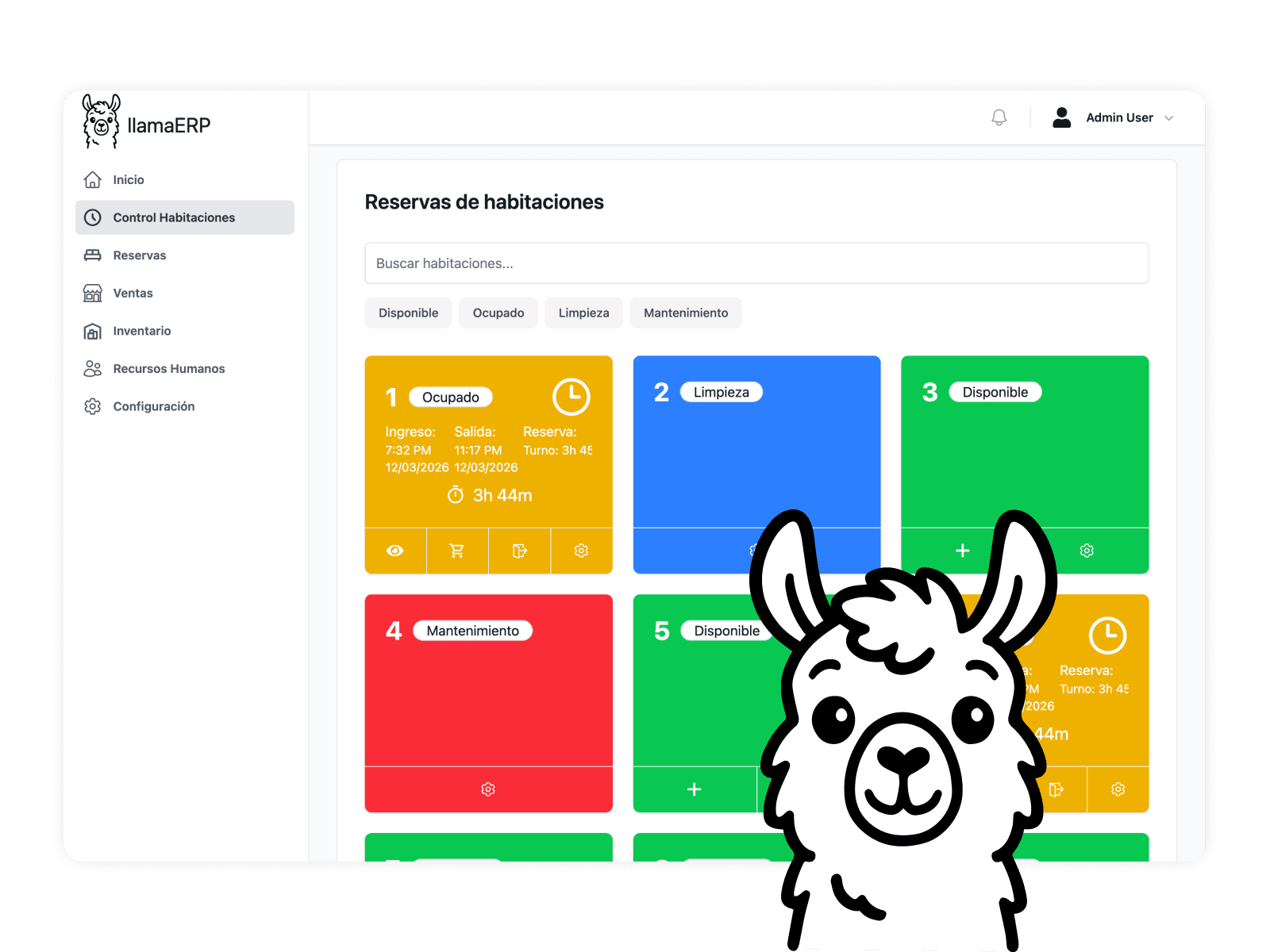 LlamaERP — product screenshot